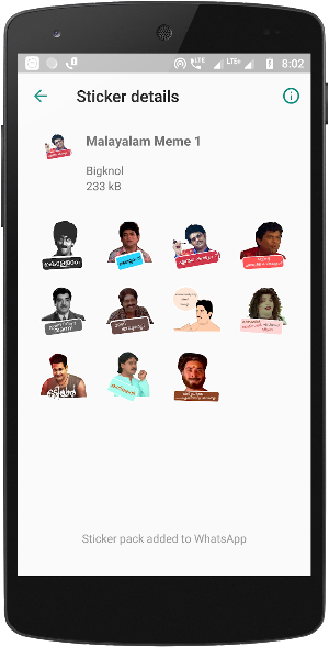 HD Malayalam Stickers - StickOMatic Screenshot 1