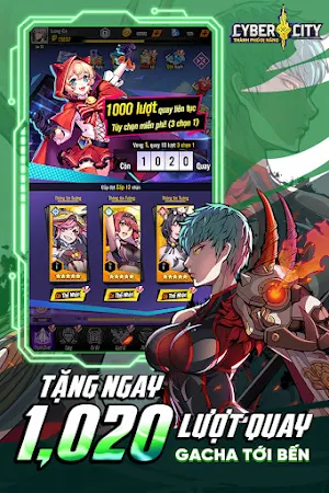 Cyber City Tặng 1020 Lượt Quay Screenshot 0