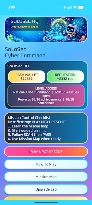 SoLoSec: Cyber Command Screenshot 0