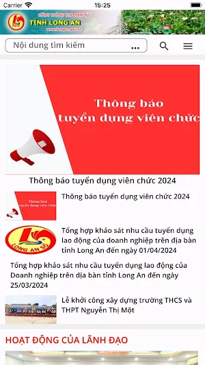 Cổng TTĐT Long An Screenshot 3