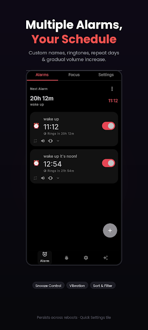 AlarmPal: Alarm & Focus Buddy Screenshot 1