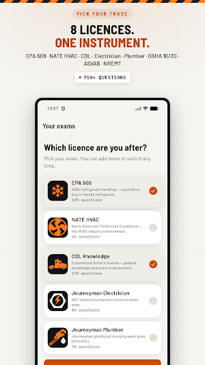 TradePrep: Trade License Prep Screenshot 1