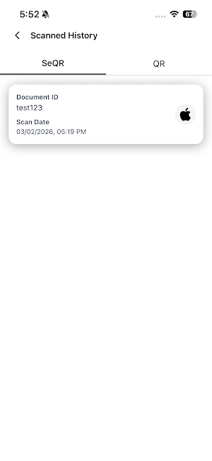 GHRSTU institute SeQR Scan Screenshot 3