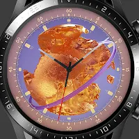 Abstract Gold Watch Face