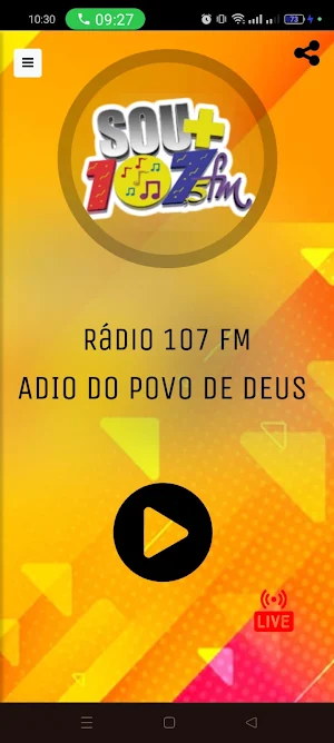 RADIO 107 FM BH Screenshot 0