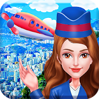 Airplane Hostess at Airport - Flight Attendants