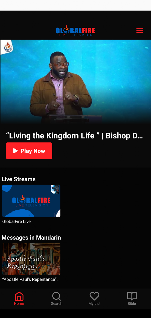 GlobalFire Live TV Screenshot 0