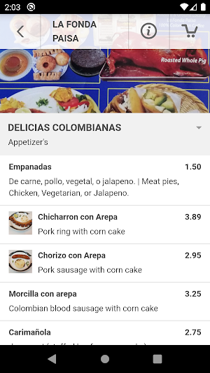 La Fonda Paisa Silver Spring Screenshot 2