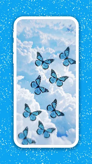 Blue Butterfly Wallpaper Screenshot 3