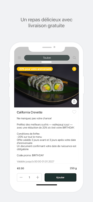 Bonjour AsianFood | Sushi&Wok Screenshot 1