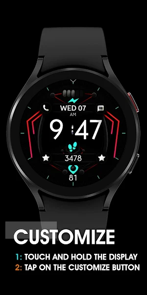 Dream 97 - Digital Watch Face Screenshot 2