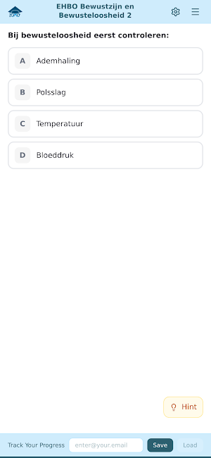 EHBO Practice Test Screenshot 0