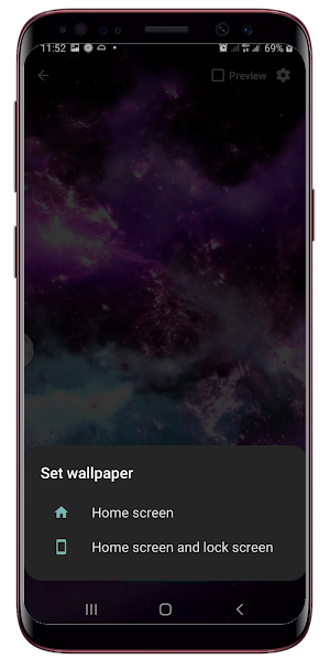 Galaxy Live Wallpaper Screenshot 2