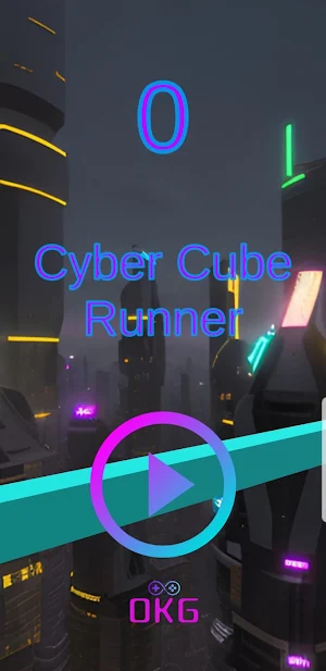 Cyber Cube Runner Screenshot 1