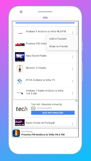 Radio Andorra FM: Radio Online Screenshot 3