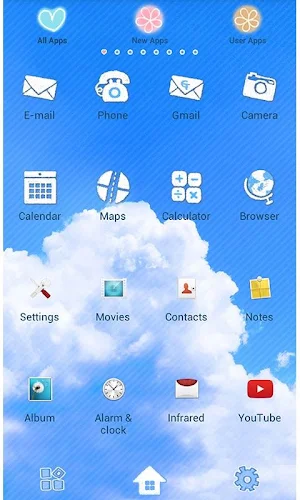 -Skywriter- Theme +HOME Screenshot 1