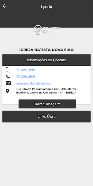 IGREJA BATISTA NOVA SIÃO Screenshot 2