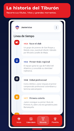 Junioristas App Screenshot 2