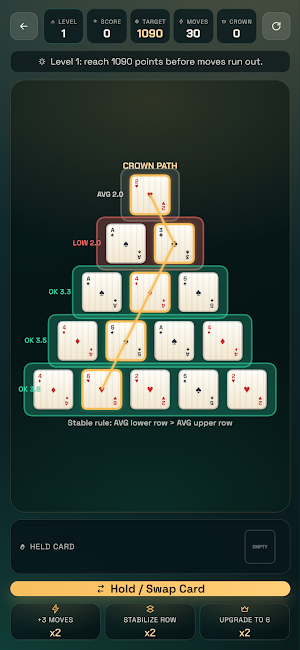 Card Pyramid Logic Screenshot 1