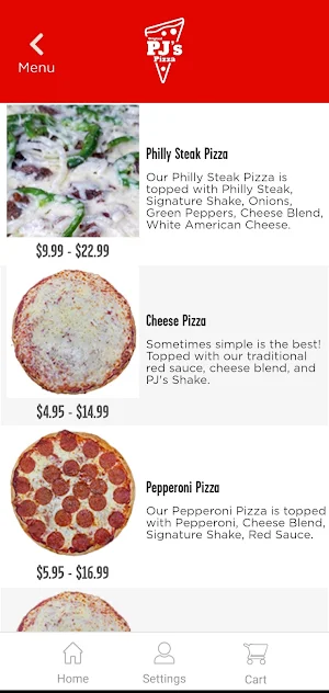 The Original PJ's Pizza Screenshot 3