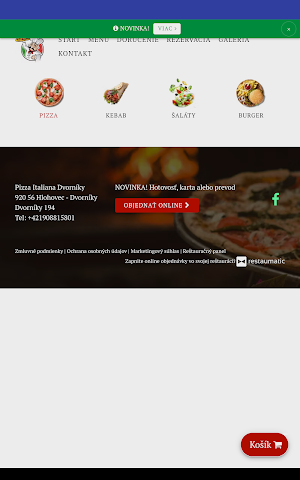 Pizza Italiana Dvorníky Screenshot 2