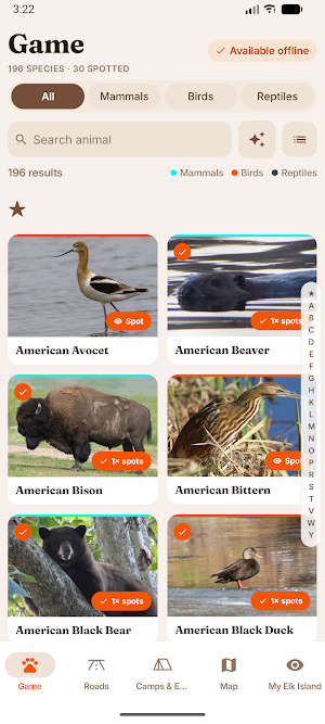 Elk Island Safari Guide & Map Screenshot 1