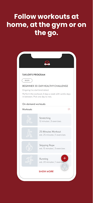 Apex studios workout tracking Screenshot 2