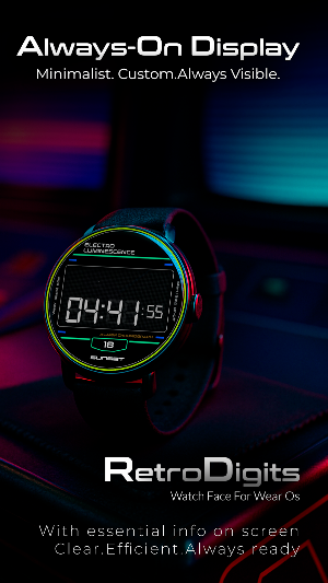 RetroDigits Watch Face Screenshot 3