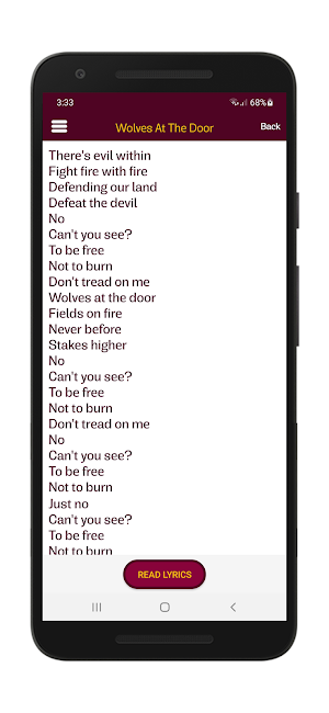 Yngwie Malmsteen Lyrics Screenshot 3