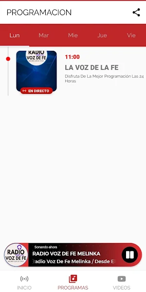 Radio Voz De Fe Melinka Screenshot 2