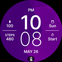 Purple Violet Fit Watch Face