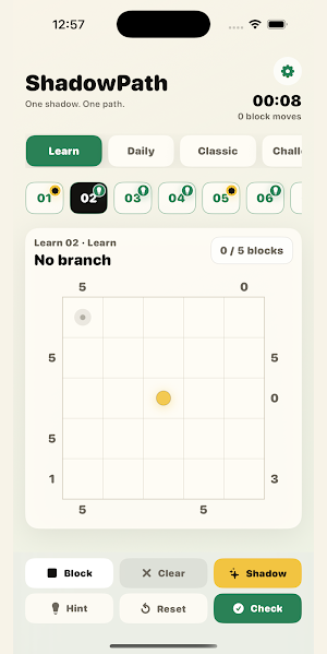 ShadowPath: Brain Logic Puzzle Screenshot 1