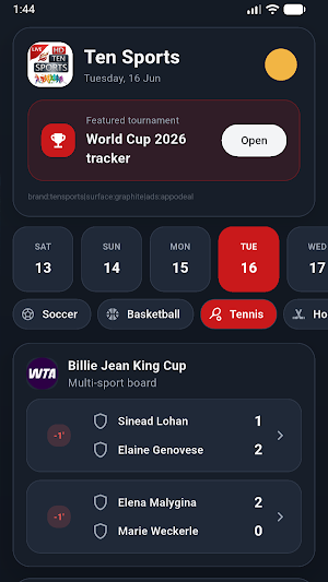 Ten Sports - Live Matche Score Screenshot 1