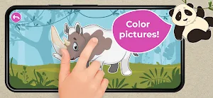 Baby Puzzles: Dinos & Animals Screenshot 1
