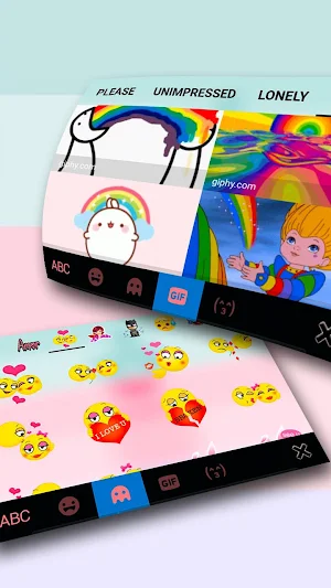 Pastel Pineapple Keyboard Theme Screenshot 3