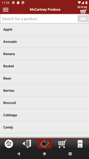McCartney Produce Checkout Screenshot 2