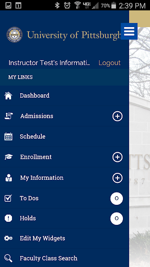 Pitt PS Mobile Screenshot 1