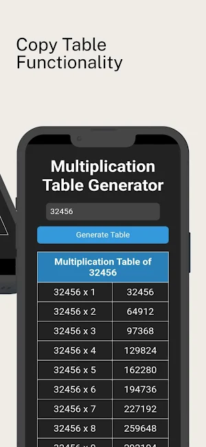 Multiplication Table Generator Screenshot 2