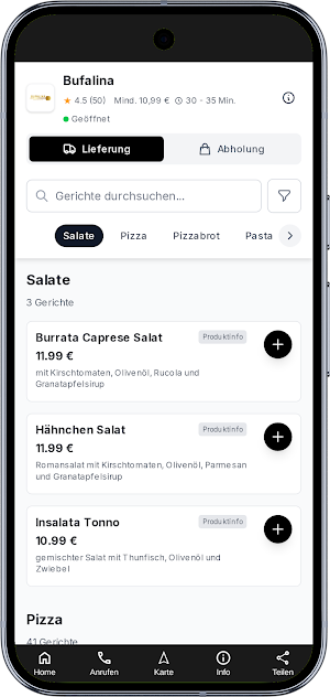 Bufalina Leipzig Pizza Pasta Screenshot 0