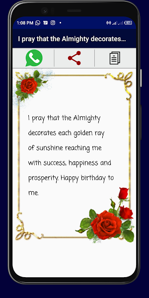 Myself Birthday Wishes Screenshot 2