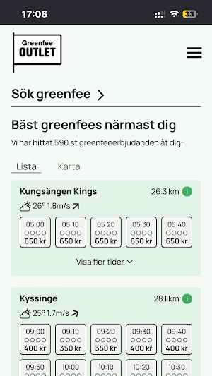 Greenfee Outlet Screenshot 2