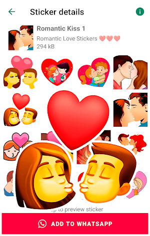 Love stickers for WhatsApp Screenshot 0