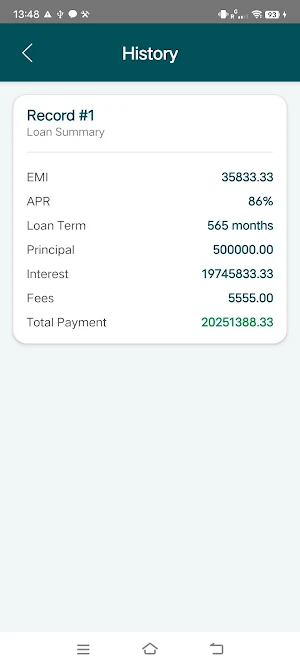 Quickly Loan Calc Screenshot 3