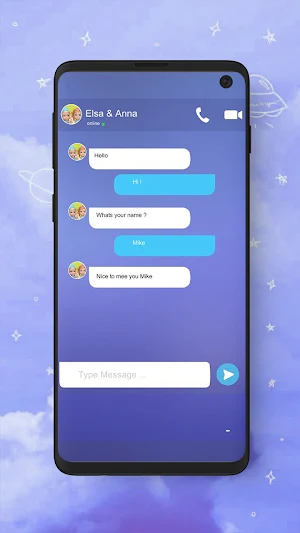 elsa & anna fake call and chat Screenshot 1