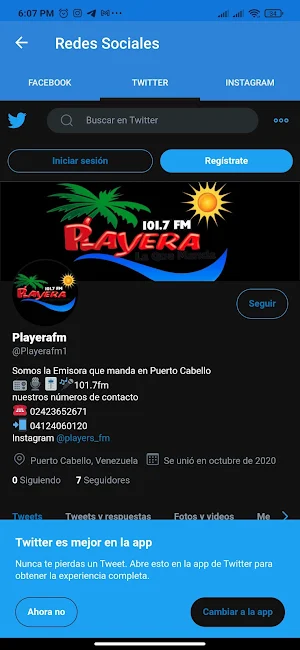 Playera 101.7 FM Screenshot 1
