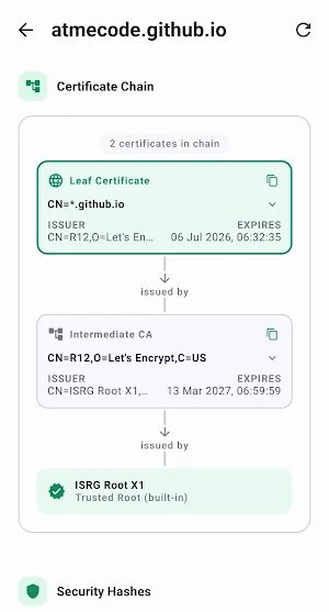 CertWatch: SSL/TLS Certificate Screenshot 2