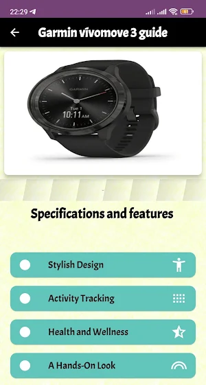 Garmin vívomove 3 guide Screenshot 1
