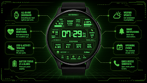 Neo Terminal X Watch Face Screenshot 0