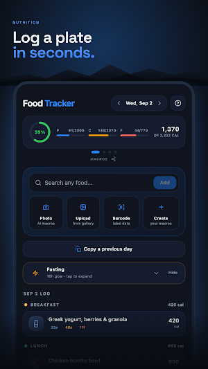 Zenith: Fitness & Nutrition Screenshot 1