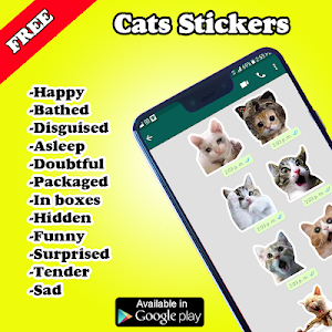 Best Cat Stickers for Chat WAStickerApps 2020 Screenshot 0